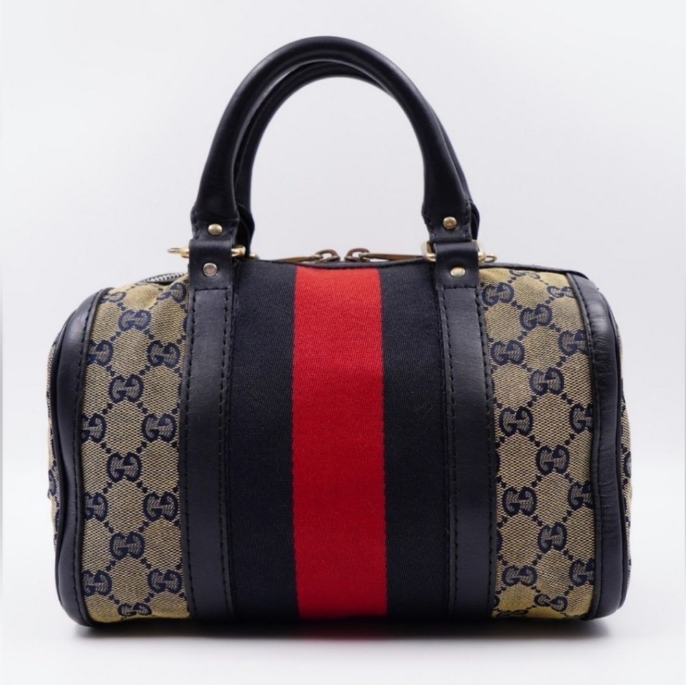 ❌️SOLD SOLD SOLD❌️Gucci Gg MonogramVintage Cherry Line mini Boston Bag - Picture 6 of 16